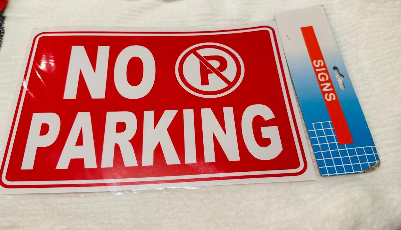 No parking signs