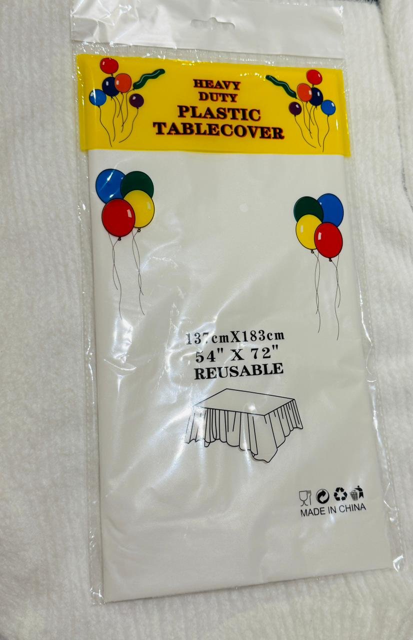 Plastic table cover